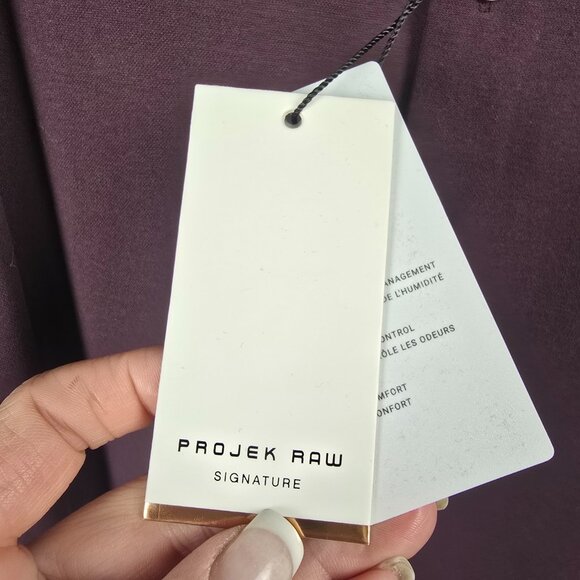 Projek Raw Burgundy Modern Fit Button Up Dress Shirt Size S - Picture 10 of 13